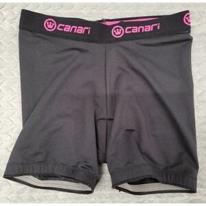 Canari‎ Cycling Shorts Women's Size SMALL Black Pink Padded